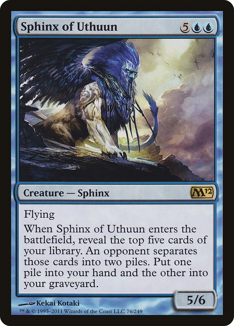 Sphinx of Uthuun (M12-076) [Magic 2012] MTG Single Wizards of the Coast