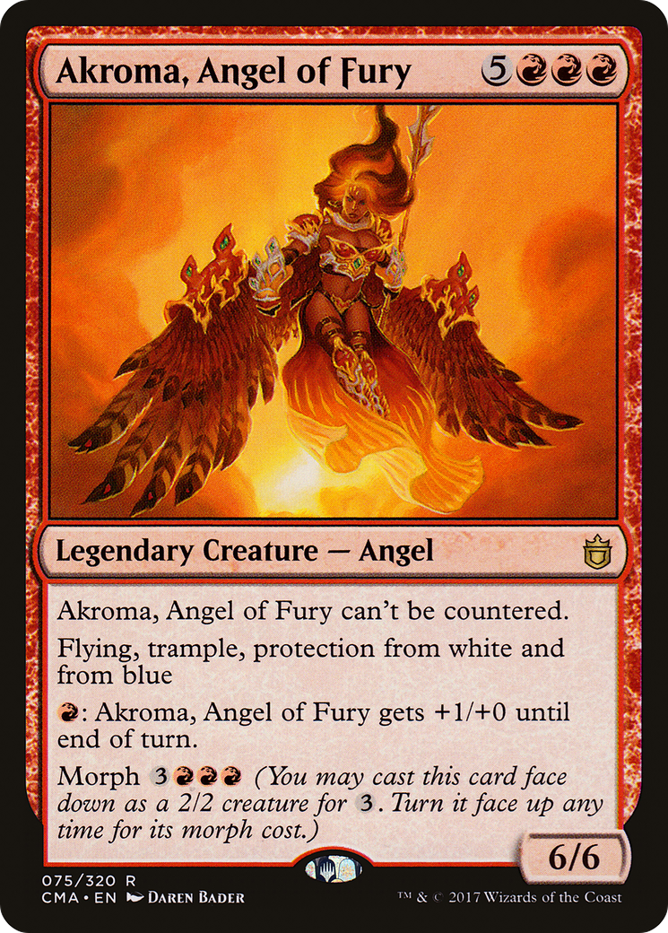 Akroma, Angel of Fury (CMA-075) [Commander Anthology] MTG Single Wizards of the Coast
