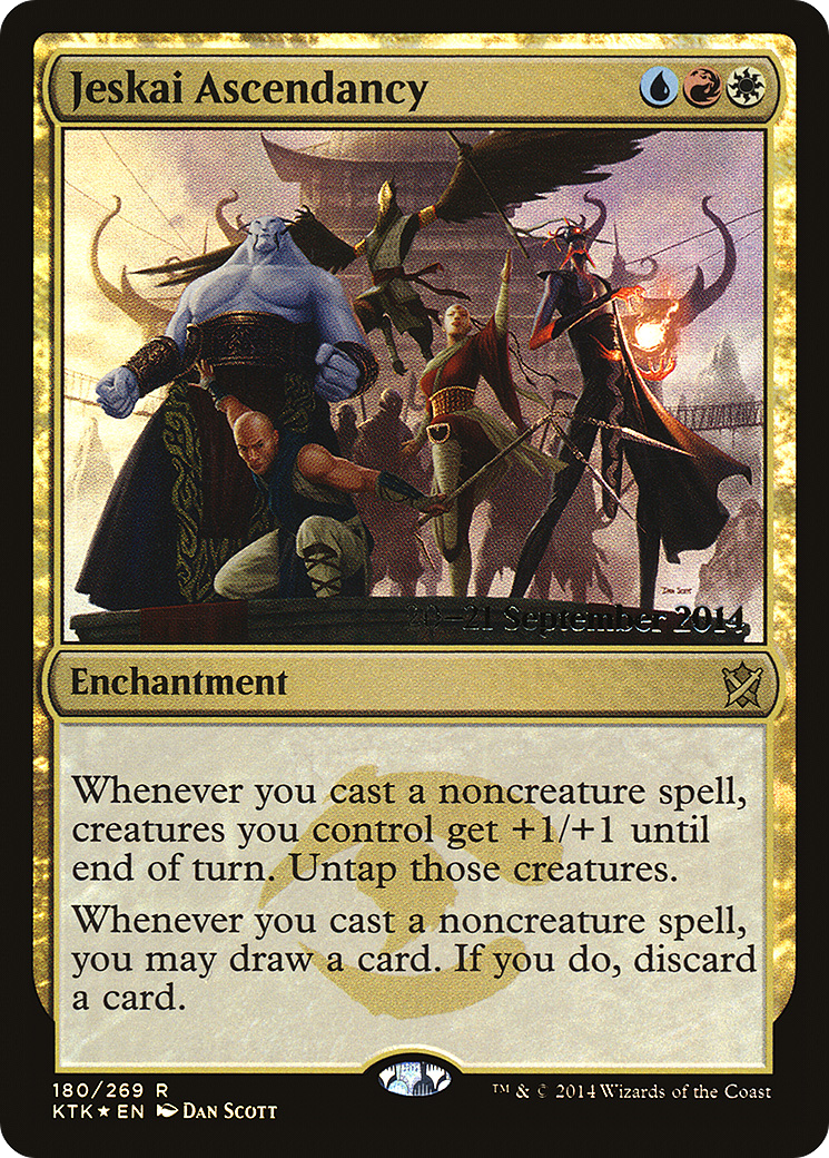 Jeskai Ascendancy (PRE-180) [Khans of Tarkir Promos] Foil MTG Single Wizards of the Coast