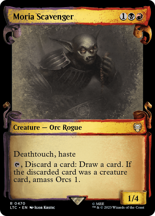 Moria Scavenger (Showcase Scrolls) (LTC-470) [Tales of Middle-earth Commander] (Showcase) MTG Single Wizards of the Coast
