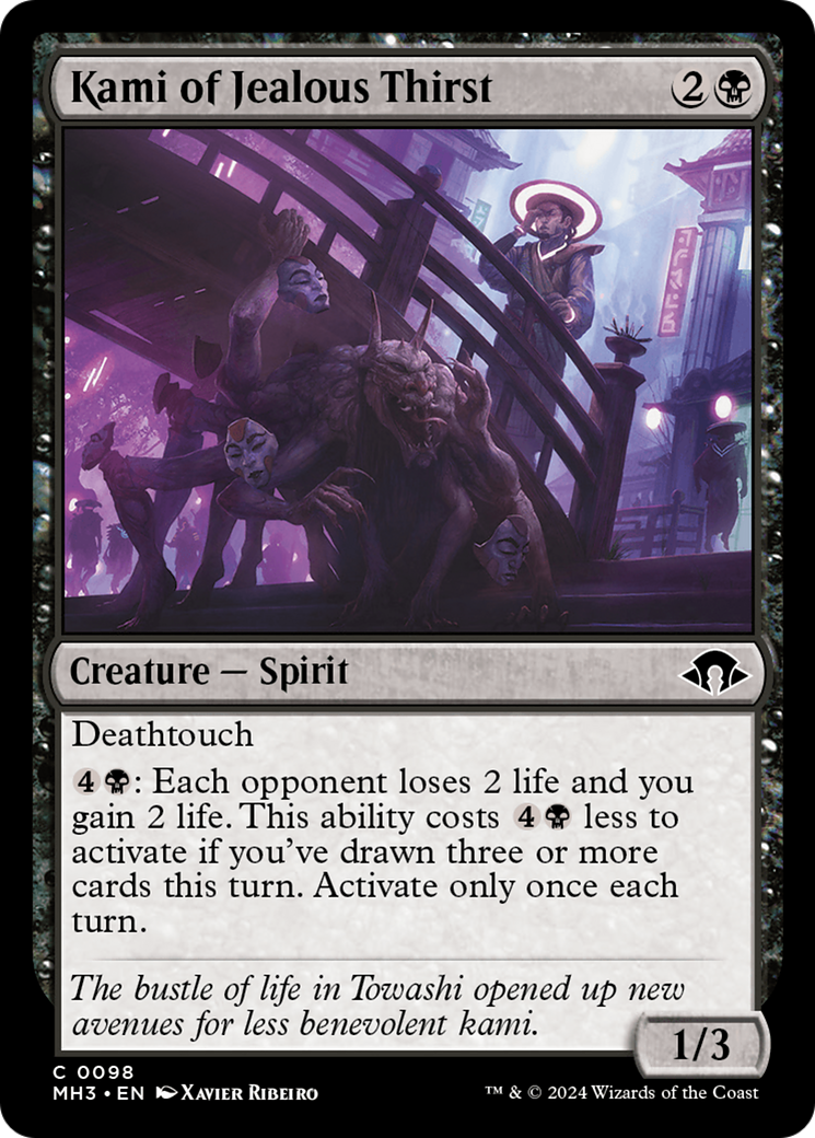 Kami of Jealous Thirst (MH3-098) [Modern Horizons 3] Foil MTG Single Modern Horizons 3