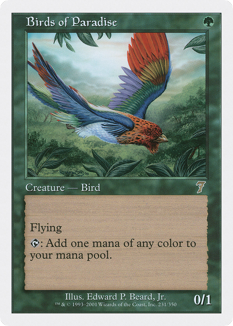 Birds of Paradise (7ED-231) [7th Edition] Foil MTG Single Wizards of the Coast