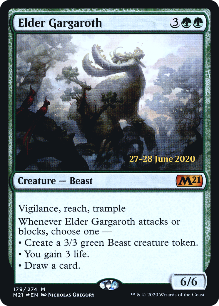 Elder Gargaroth (PRE-179) [Core Set 2021 Promos] Foil MTG Single Wizards of the Coast