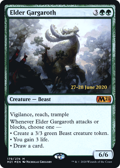 Elder Gargaroth (PRE-179) [Core Set 2021 Promos] Foil MTG Single Wizards of the Coast