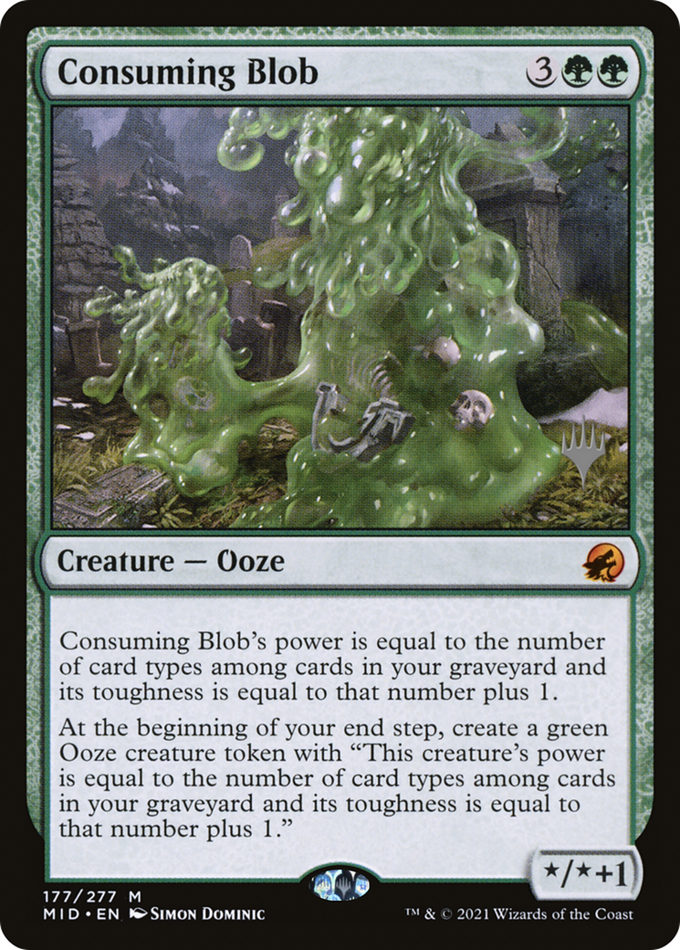 Consuming Blob (PPMID-177) [Innistrad: Midnight Hunt Promos] MTG Single Wizards of the Coast