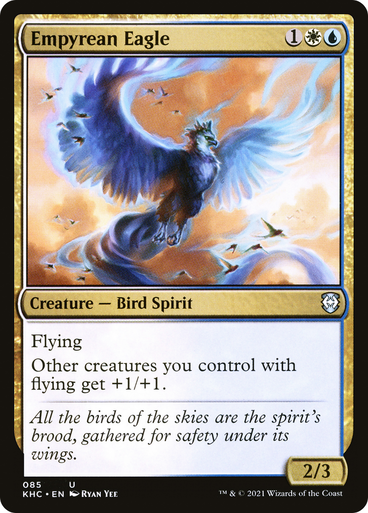 Empyrean Eagle (KHC-085) [Kaldheim Commander] MTG Single Wizards of the Coast