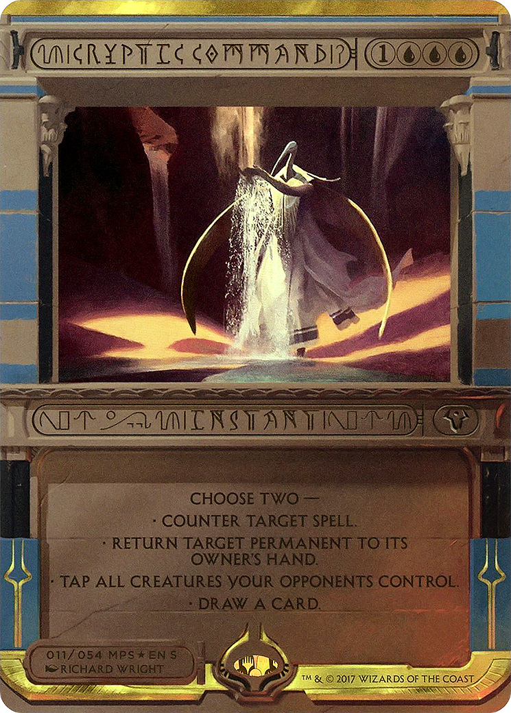 Cryptic Command (MPS2-011) [Amonkhet Invocations] (Borderless) Foil MTG Single Wizards of the Coast