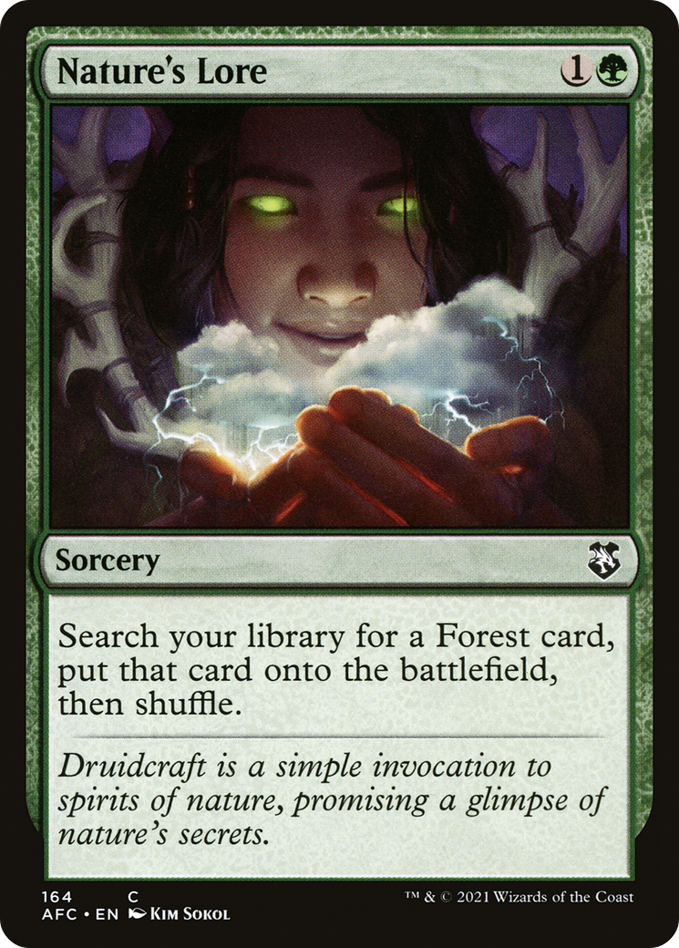 Nature's Lore (AFC-164) [Forgotten Realms Commander] MTG Single Wizards of the Coast