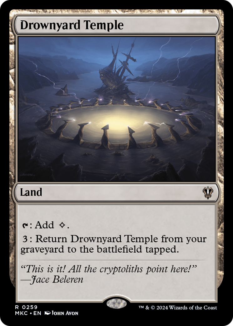 Drownyard Temple (MKC-259) [Murders at Karlov Manor Commander] MTG Single Wizards of the Coast