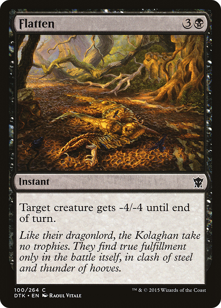 Flatten (DTK-100) [Dragons of Tarkir] Foil MTG Single Wizards of the Coast