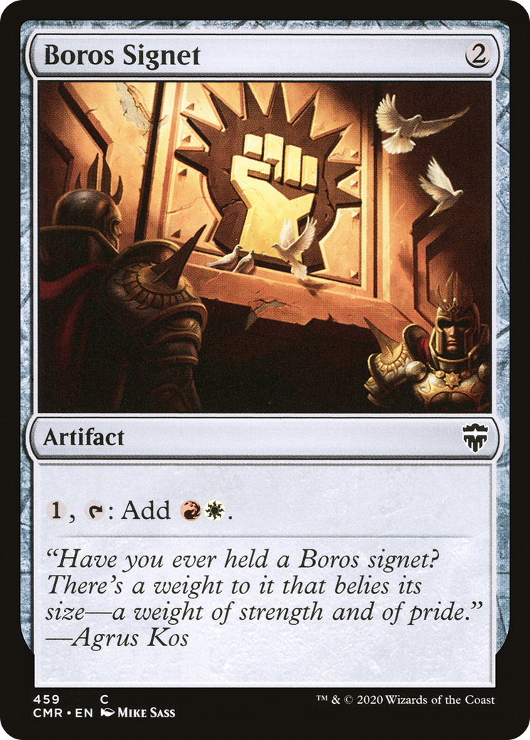 Boros Signet (CMR-459) [Commander Legends] MTG Single Wizards of the Coast