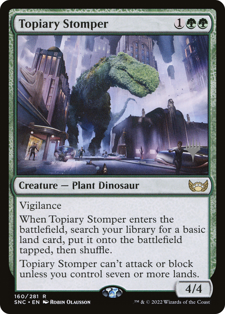 Topiary Stomper (PPSNC-160) [Streets of New Capenna Promos] MTG Single Wizards of the Coast