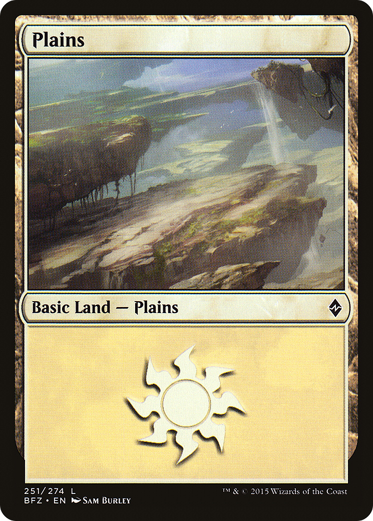 Plains (BFZ-251A) [Battle for Zendikar] MTG Single Wizards of the Coast