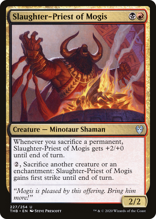 Slaughter-Priest of Mogis (THB-227) [Theros Beyond Death] MTG Single Wizards of the Coast