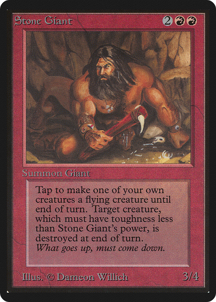 Stone Giant (LEB-177) [Oldschool] Limited Edition Beta MTG Single Wizards of the Coast