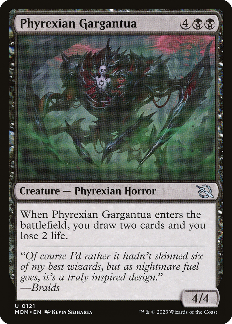 Phyrexian Gargantua (MOM-121) [March of the Machine] Foil MTG Single Wizards of the Coast