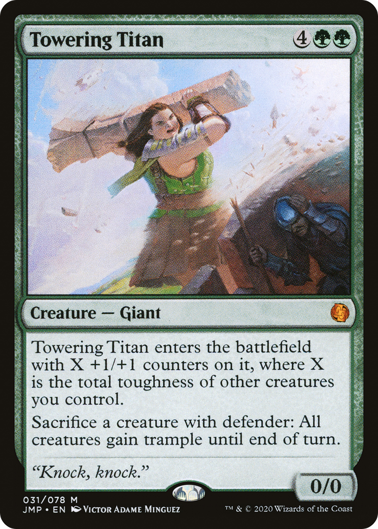 Towering Titan (JMP-031) [Jumpstart] MTG Single Wizards of the Coast