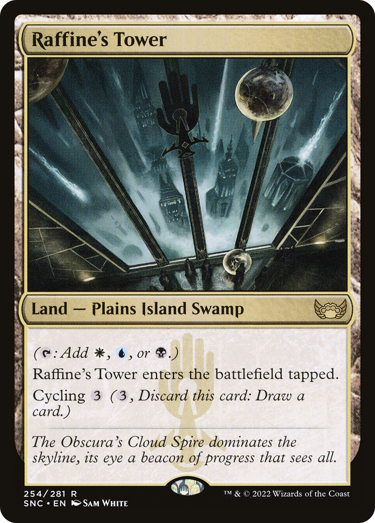 Raffine's Tower (SNC-254) [Streets of New Capenna] Foil MTG Single Wizards of the Coast