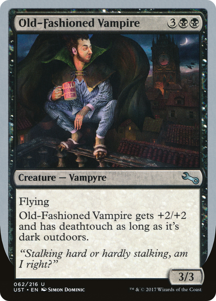 Old-Fashioned Vampire (UST-062) [Unstable] MTG Single Wizards of the Coast