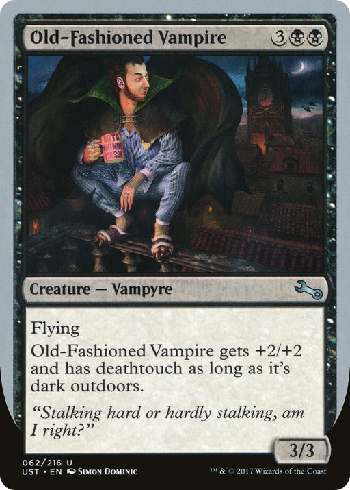 Old-Fashioned Vampire (UST-062) [Unstable] MTG Single Wizards of the Coast