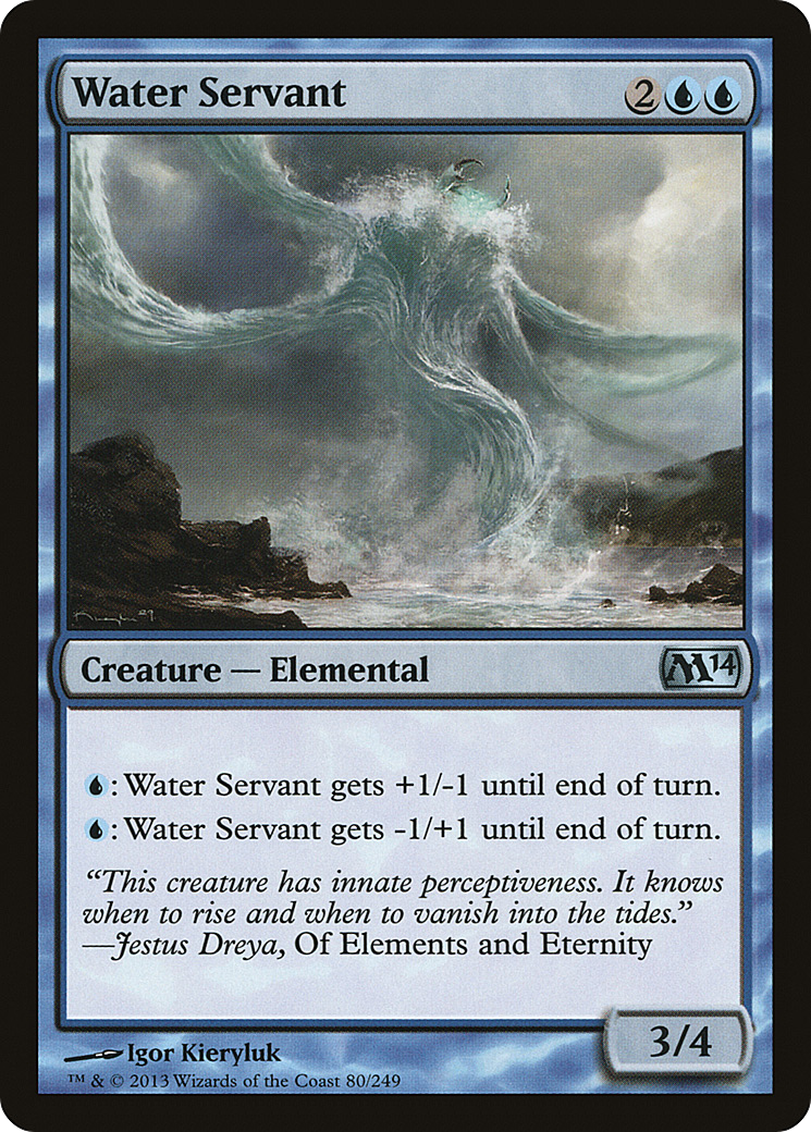 Water Servant (M14-080) [Magic 2014] Foil MTG Single Wizards of the Coast