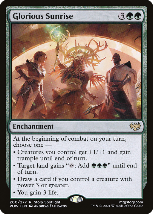 Glorious Sunrise (VOW-200) [Innistrad: Crimson Vow] MTG Single Wizards of the Coast