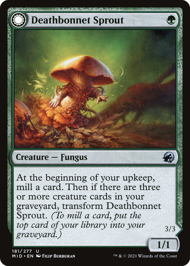 Deathbonnet Sprout (MID-181) [Innistrad: Midnight Hunt] Foil MTG Single Wizards of the Coast