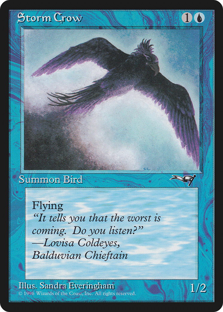 Storm Crow (ALL-36A) [Alliances] MTG Single Wizards of the Coast