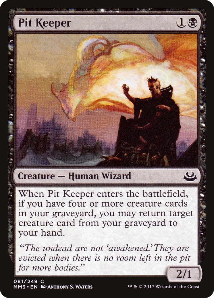 Pit Keeper (MM3-081) [Modern Masters 2017] Foil MTG Single Modern Masters 2017
