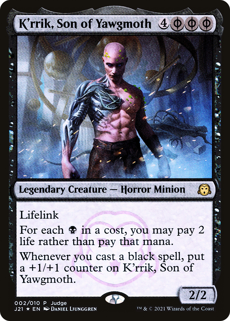 K'rrik, Son of Yawgmoth (JDG-002) [Misc] Judge Gift Cards 2021 Foil MTG Single Wizards of the Coast