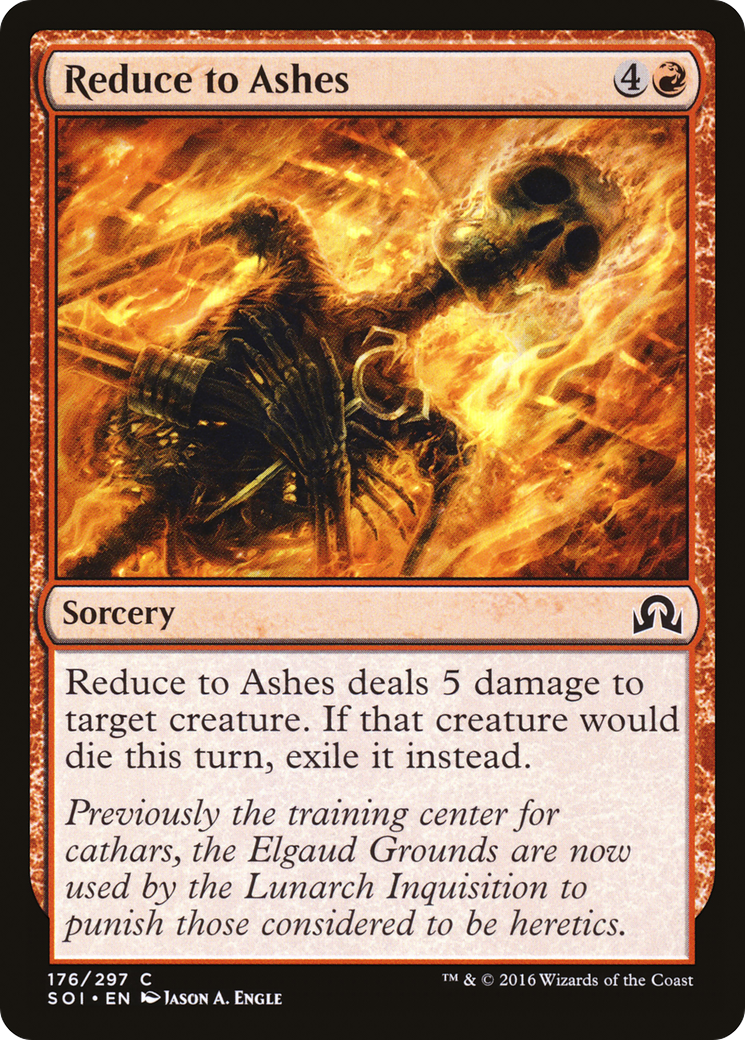 Reduce to Ashes (SOI-176) [Shadows over Innistrad] Foil MTG Single Wizards of the Coast