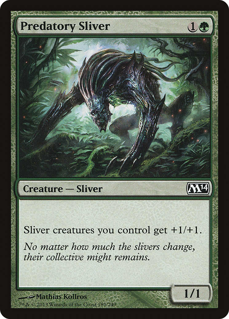 Predatory Sliver (M14-189) [Magic 2014] Foil MTG Single Wizards of the Coast