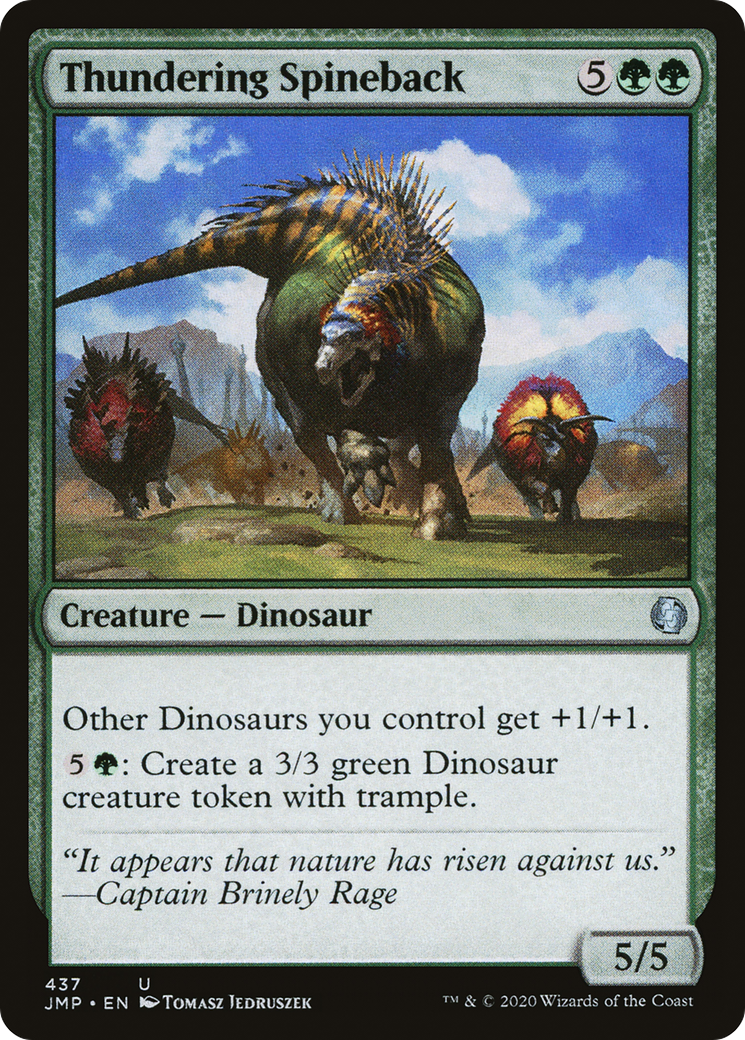 Thundering Spineback (JMP-437) [Jumpstart] MTG Single Wizards of the Coast