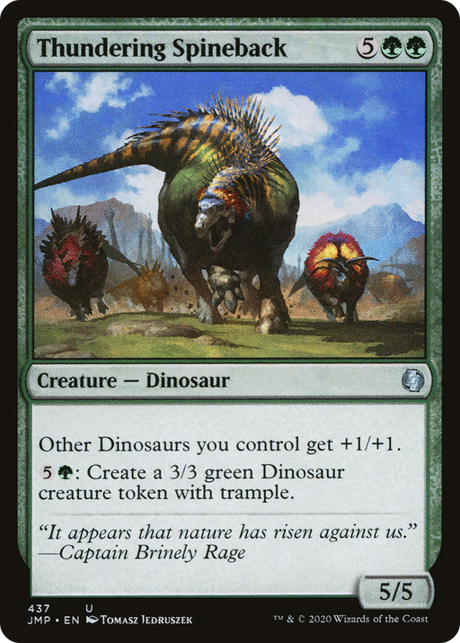 Thundering Spineback (JMP-437) [Jumpstart] MTG Single Wizards of the Coast