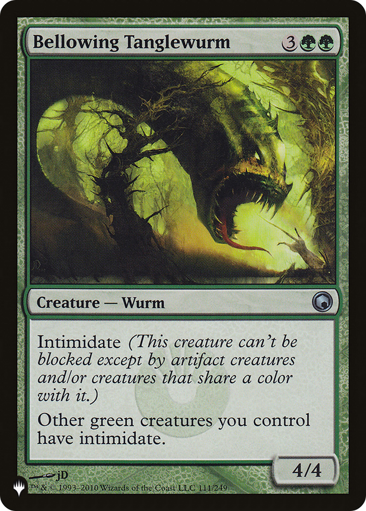 Bellowing Tanglewurm (LIST-111/249) [Mystery Booster] The List MTG Single Wizards of the Coast