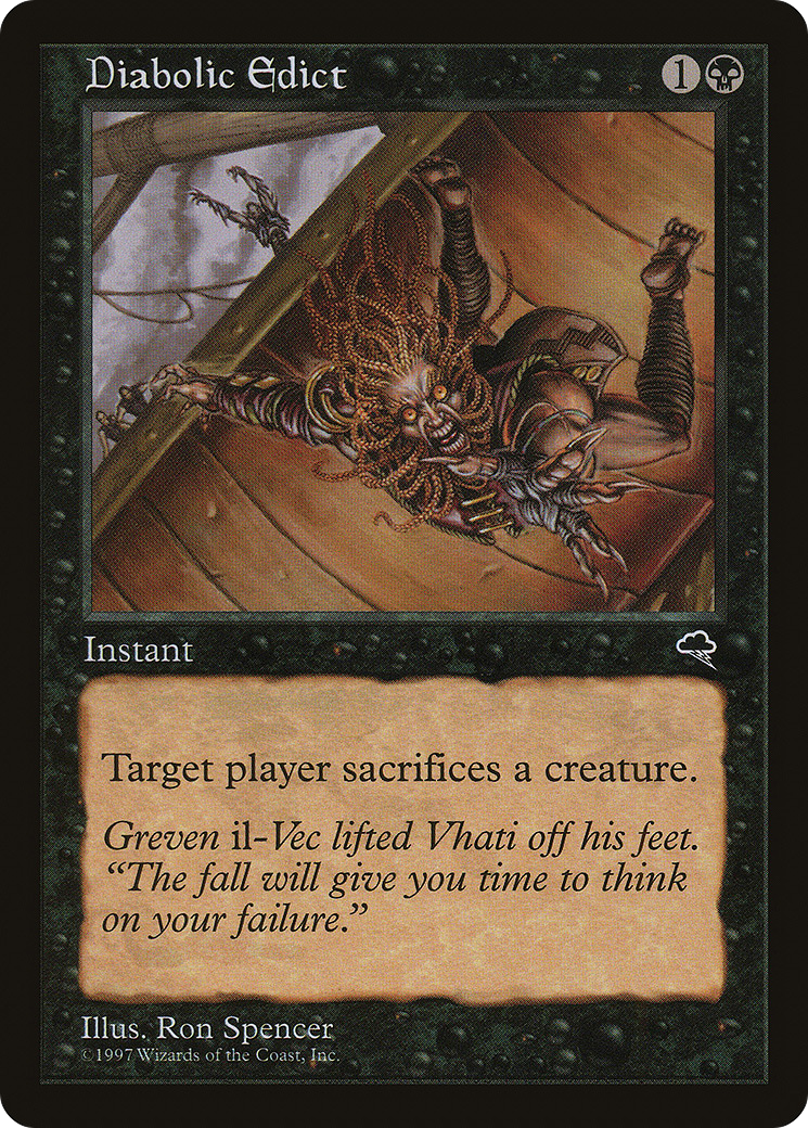 Diabolic Edict (TMP-128) [Tempest] MTG Single Wizards of the Coast