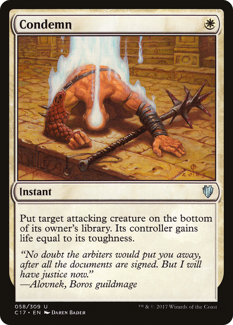 Condemn (C17-058) [Commander 2017] MTG Single Wizards of the Coast