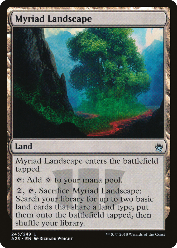 Myriad Landscape (A25-243) [Masters 25] Foil MTG Single Wizards of the Coast