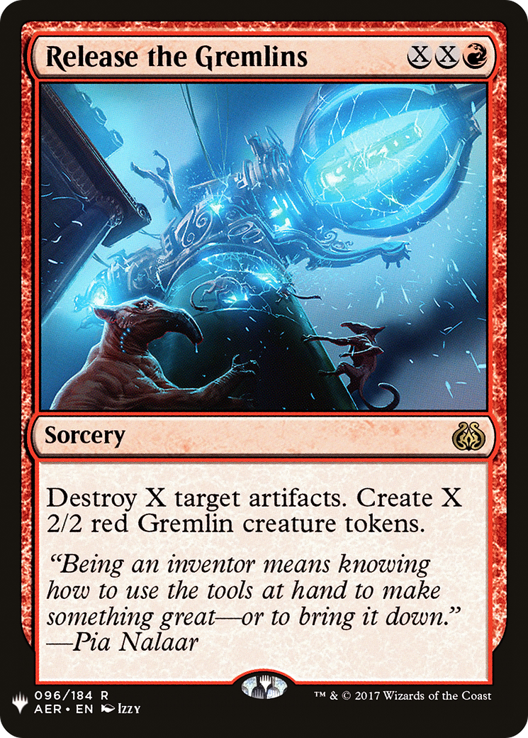 Release the Gremlins (LIST-AER-96) [Mystery Booster] The List MTG Single Wizards of the Coast