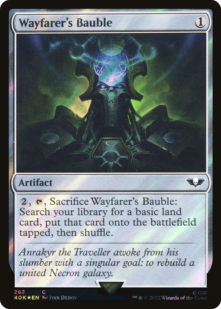 Wayfarer's Bauble (40K-262★) [Warhammer 40,000 Commander] Foil MTG Single Wizards of the Coast