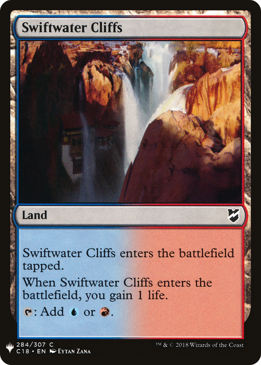Swiftwater Cliffs (LIST-C18-284) [Mystery Booster] The List MTG Single Wizards of the Coast