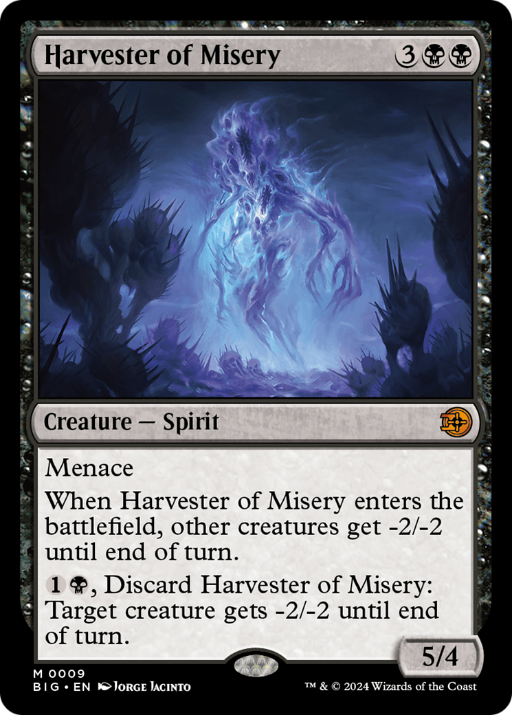 Harvester of Misery (BIG-009) [The Big Score] Foil MTG Single Wizards of the Coast