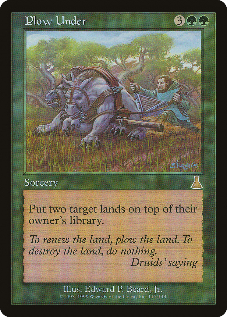 Plow Under (UDS-117) [Urza's Destiny] Foil MTG Single Wizards of the Coast