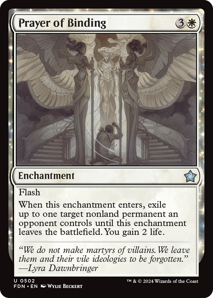 Prayer of Binding (FDN-502) [Foundations] MTG Single Wizards of the Coast