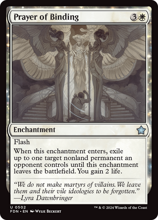 Prayer of Binding (FDN-502) [Foundations] MTG Single Wizards of the Coast
