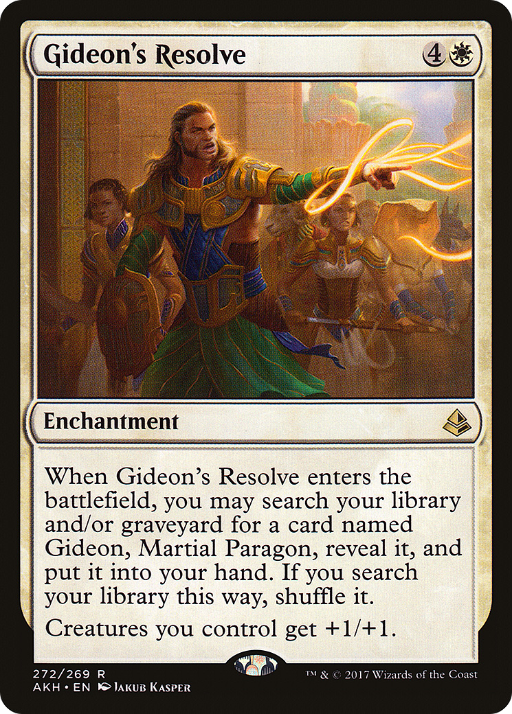 Gideon's Resolve (AKH-272) [Amonkhet] MTG Single Wizards of the Coast