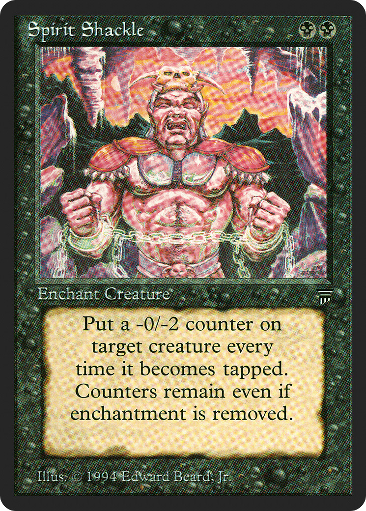 Spirit Shackle (LEG-117) [Oldschool] Legends MTG Single Wizards of the Coast
