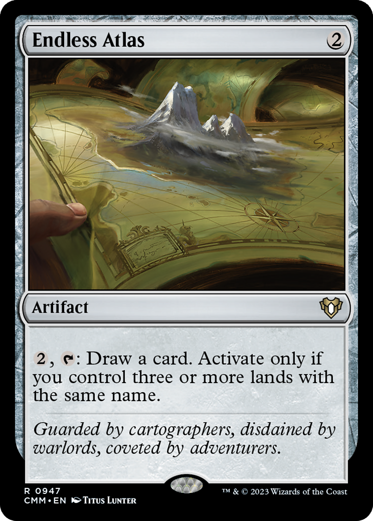 Endless Atlas (CMM-947) [Commander Masters] MTG Single Wizards of the Coast