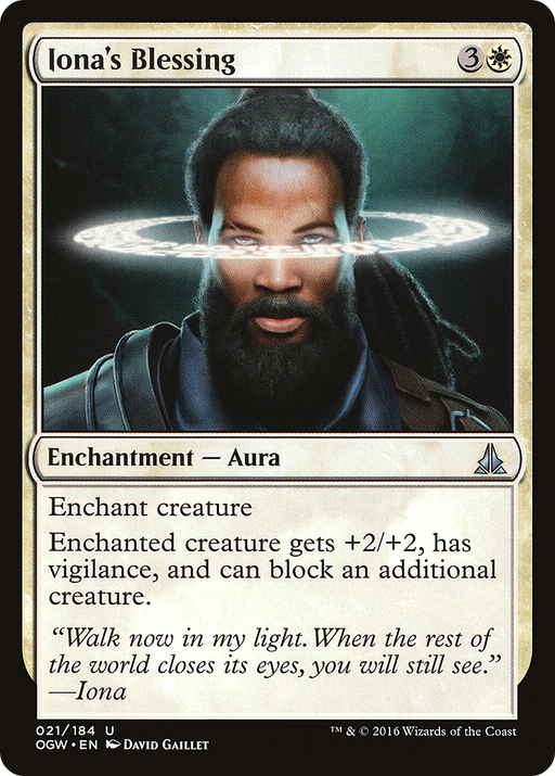 Iona's Blessing (OGW-021) [Oath of the Gatewatch] Foil MTG Single Wizards of the Coast