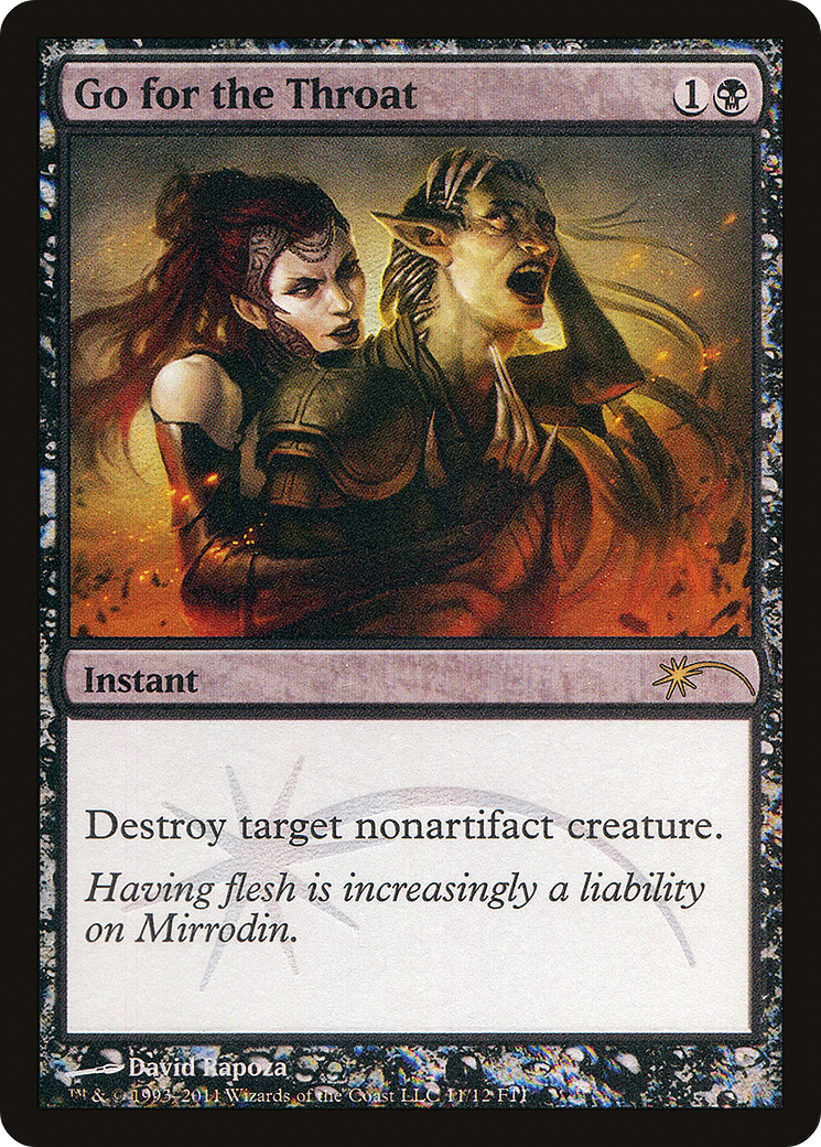 Go for the Throat (FNM-113) [Misc] Friday Night Magic 2011 Foil MTG Single Wizards of the Coast